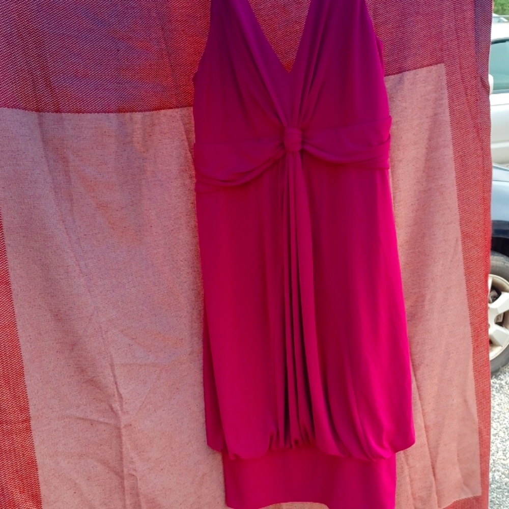 Mid hot pink dress